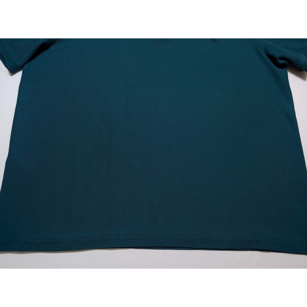 TOMMY BAHAMA Supima Polo Shirt Green Blue Floral XXL 2XL ~ Perfect! - Picture 9 of 10